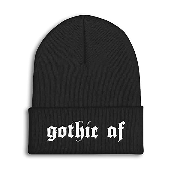 The-Asylum-Emporium-Gothic-AF-Embroidered-Beanie-Unisex-Emilie-Autumn-Knit-Cap