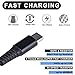 TIMMY USB Type C Cable 4Pack 6ft Nylon Braided USB C Cable Fast Charger Charging Cord Compatible Samsung Galaxy S9 S8 Note 9 Note 8 Plus,LG V30 G6 G5 V20,Google Pixel, Moto Z2 and More(Black)