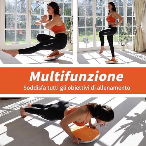 Balance Board Ø42 cm | Tavola Propriocettiva con Maniglie