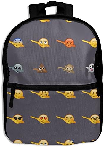 Emoji Dabbing Unisex Personalized Printing Book Kid' Bag With Zipper For Little Teens School Kindergarten Backpacks