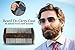 BEARD DO - Dual Action Wooden Beard Comb & Case - Natural Black Sandalwood Anti-Static and Hypoallergenic Wood Pocket Comb - For Long and Short Beards & Mustaches with Fragrance Scent BEARD DO