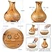 EASEHOLD Aroma Essential Oil Diffuser Humidifier 400ml Cool Mist with Colorful Lights 4 Timer Wood Grain Finish