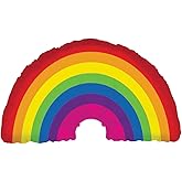 Artisan Owl Colorful Rainbow Jumbo 32" Foil Party Balloon (1)