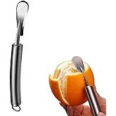Orange Citrus Peelers Stainless Steel Slicer Cutter Peeler Remover Opener Humanized Design Curved Handle Fruit Tools Kitchen 