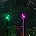 SolarDuke Solar Hummingbirds Holiday Decoration Pathway Lighting Garden Stake Lights Color Changing Outdoor Decor Patio Lawn Yard Path Decorative Ornaments (2 Pack)