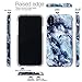 GOLINK Marble Series Slim-Fit Ultra-Thin Anti-Scratch Shock Proof Dust Proof Anti-Finger Print TPU Gel Case for iPhone X/iPhone Xs - Blue Marble