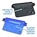 Aquamare Waterproof Pouch Dry Bag with Waist Strap (3 Pack - Black, Blue, Transparent)