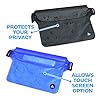 Aquamare-Waterproof-Pouch-Dry-Bag-Case-with-WaistShoulder-Strap-Fanny-Pack-2-Pack-Blue-and-Black-Color