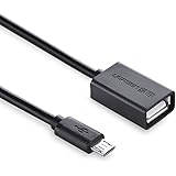 UGREEN Micro USB 2.0 OTG Cable On The Go Adapter Male Micro USB to Female USB for Samusung S7 S6 Edge S4 S3 Android or Windows Smart Phones Tablets with OTG Function 6 Inch (Black)