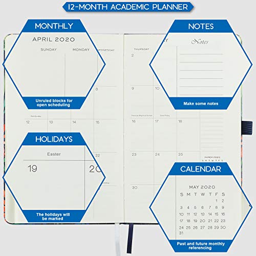 1 2019+2020+Academic+Planner+Monthly+Hardcover