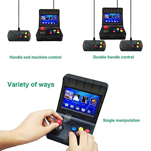 Moligh doll Retro Game Console Portable Game Console 16GB 4.3 Full View TFT Screen 3000 Classic Games ,Support Transplant Games /Arcade games/CP1/CP2/NEOGEO/GBA/SFC/M