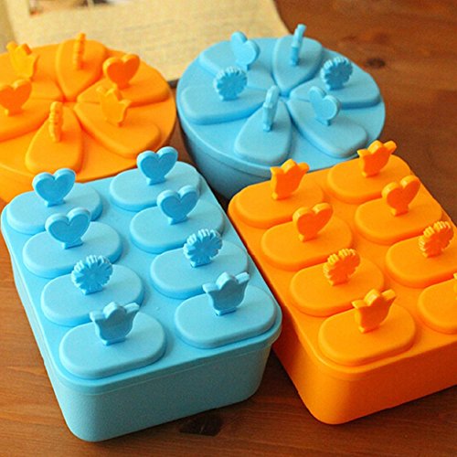 Finance Plan The Latest 6/8 Cell Ice Pop Maker Mold Tray DIY Kitchen Reusable Frozen Ice Cream Mold