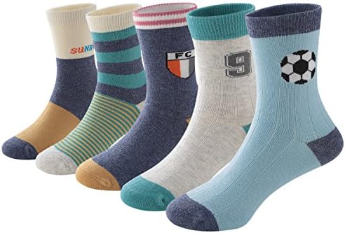 SUNBVE Baby Toddler Little Boys Children Fashion Cotton Crew Socks Gift Set