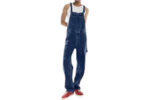 Mens Bib Overalls Denim Sleeveless Ski Pants Baggy Snowboard Overall Insulated Waterproof Windproof Jumpsuits