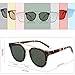 SOJOS Fashion Square Oversized Sunglasses for Women Mirrored Lens SJ2038 with Gold Rim/G15 Lens