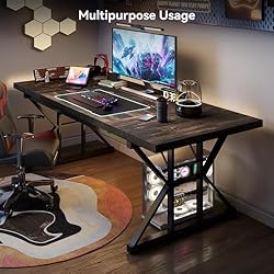 LITTLE TREE 70.8-Inch Large Executive Desk, Extra