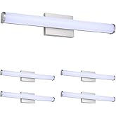 ASD LED 24" Vanity Wall Mount Light Fixture, Linear Bathroom Lighting Bar | 3CCT, Dimmable, Energy Star, ETL Listed | 25W 175