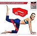 Gymnastics Grips with Wide Wrist Wraps & Resistance Band Set, WODs for Crossfit Grips | Wodies | Gym | Workout Gloves for Men & Women (Large, Black)
