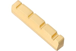 LYWS 42x6mm Slotted Brass Nut for 4-String 4 String Electric Bass Guitar Parts