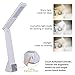 KEDSUM LED Portable Desk/Study Lamp with Rechargeable Battery, Cordless Foldable Lamp with 3 Lighting Mode Selection (Bright White)