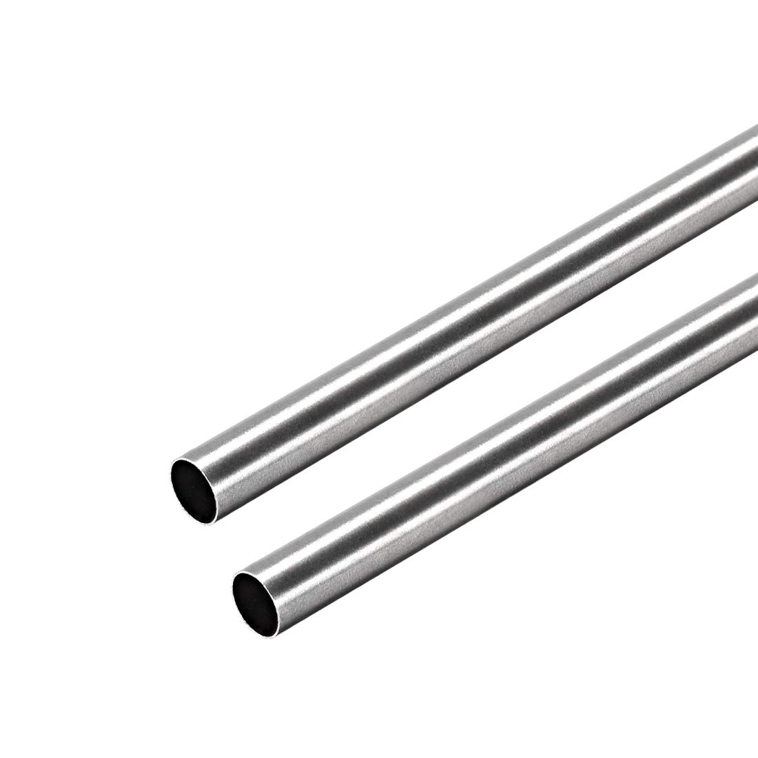 uxcell 304 Stainless Steel Round Tubing 6mm OD 0.2mm Wall Thickness 250mm Length Seamless Straight Pipe Tube 2 Pcs