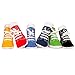 Trumpette Johnnys Sneaker 6 Pair Socks Set, Brights Assorted, Toddler 12-24 Months