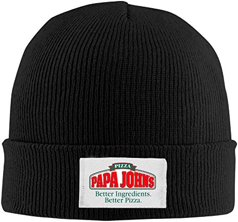 Papa John Adjustable Winter Knit Cap Beanie Cap Skull Cap for Unisex