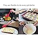 iLOME Silicone Spatula Utensil Set Heat-Resistant Non-Stick Cooking Baking Utensils with Hygienic Solid Coating Spatula Set 5 Pieces(Red)