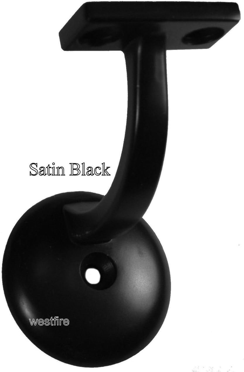 Ascension Stair Parts3003-SB Satin Black Wall Handrail Bracket