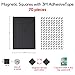 Magnetic Squares Flexible Craft Magnets - Magnet Sheet of 70 Strong Magnetic Tape Stickers - Double Sided Sticky Magnets for Crafts with 3M Adhesive Backing