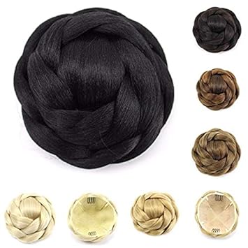 2 Synthentic Hair Bun Donut Reyen Braided Hair Chignon Hairpieces