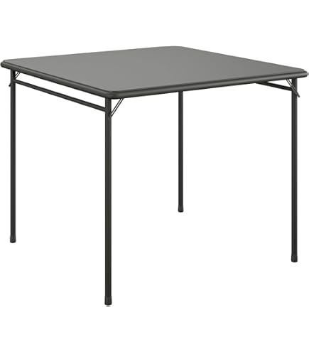 【美品】Cosco ブラウン 正方形 折りたたみテーブル 34インチ 美品】Cosco ブラウン 正方形 折りたたみテーブル 34インチ
