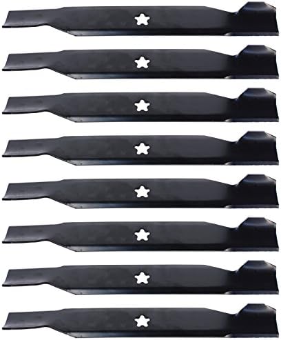 USA Mower Blades (8) High Lift for Craftsman 127843, 138498, 138971, 42" Deck