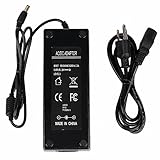 BINZET AC to DC 24 Volt 5 Amp Power Supply Adapter Converter Regulator, 5.5mm x 2.1mm DC Plug, 24V 5A 120W Wall Plug Switch for DC24V 10M 5050 LED Strip Lights