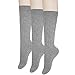 Hippih 3 Pairs Girls Socks Cotton Over Calf Knee High Socks