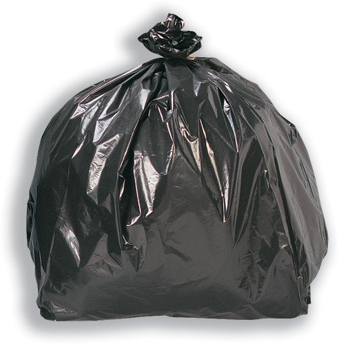 5 Star 95 Litre 72 Gauge Capacity Economy Bin Bags, Pack of 200, Black