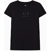 Armani Exchange Womens Center Logo Slim Fit Teee