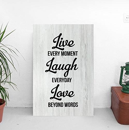 Evan332Eddie Live Laugh Love Living Room decor Wood wall art Wood sign Wood Decor Home Decor wall decor Housewarming gift Motivational Words