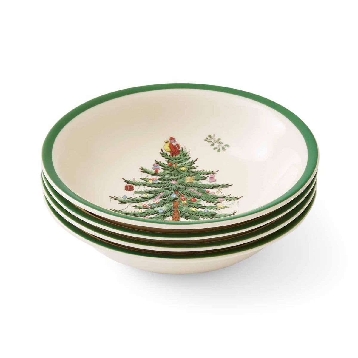 Portmeirion Home & Gifts Spode Cereal Bowl, Ceramic, Multi-Colour, Small, Set of 4,15 x 15 x 4 cm