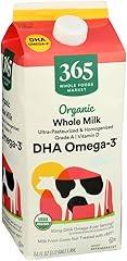 365 by Whole Foods Market Organic DHA Omega 3 Whole Milk, 64 FZ