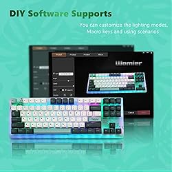 Womier K87 Custom Keyboard, 87 Keys TKL Gaming