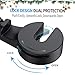 MEIDI Car Headrest Mount, Universal Car Backseat Hook for Bags Purses, Magnetic Headrest Holder for Smart Phones Tablets (Silver)