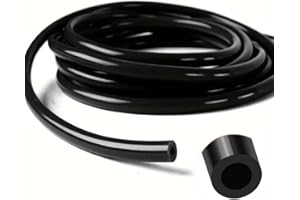 AotoKoop 1/8 Silicone Vacuum Tubing Hose Line 32.8 FT 130 PSI Maximum Pressure Black (3mm ID, 10Meter)