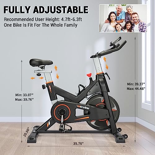Exercise Bike, WENOKER Resistance Stationary Bike for Home
