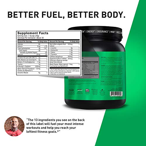 Naturally Sweetened & Flavored Pre JYM Pre Workout Powder BCAAs