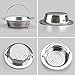 Noridez 2 Pack Upgrade Kitchen Sink Strainer with Handle, Premium Stainless Steel Sink Garbage Disposal Stopper Mesh Basket, Stainless Steel Kitchen Sink Basket Strainer, Wide Rim 4.33