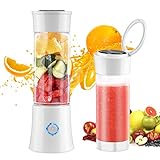 Portable Blender,Udream 480ml Multi-Functional Travel Electric Juice Blender Cup with USB Rechargeable Small Blender for Shakes and Smoothies, Stronger and Faster with Stainless Steel 6-Blades,FDA BPA Free【2019 Upgraded】