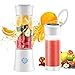Portable Blender,Udream 480ml Multi-Functional Travel Electric Juice Blender Cup with USB Rechargeable Small Blender for Shakes and Smoothies, Stronger and Faster with Stainless Steel 6-Blades,FDA BPA Free【2019 Upgraded】
