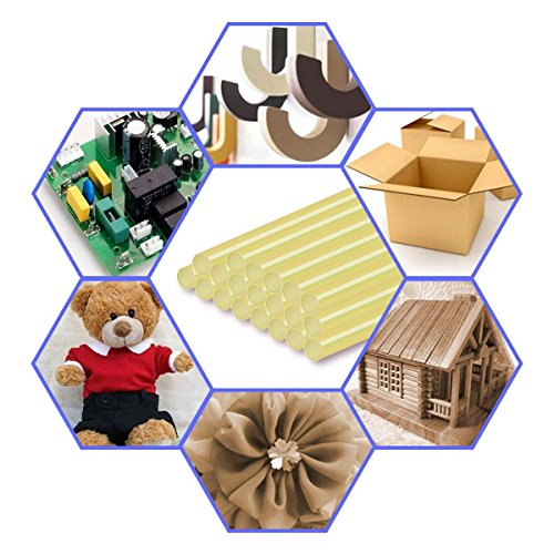 FLY5D 20Pcs Paintless Dent Repair Tool Car Repair Dent Remover Tool Set Hot Glue Sticks (Black+Yellow)