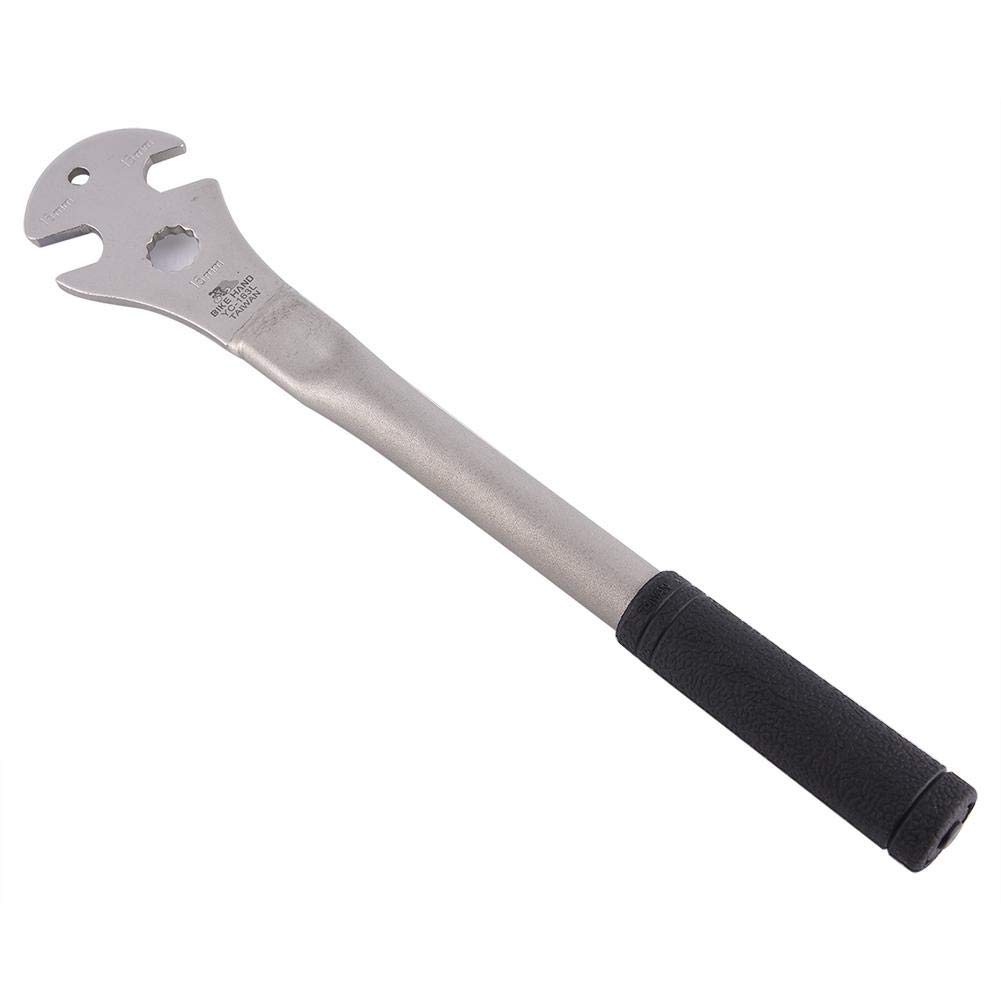 Bike Pedal Wrench, 15mm Bicycle Spanner with Non-Slip Long Handle for Rusty Stuck Pedal Removal on Road Mountain Bikes